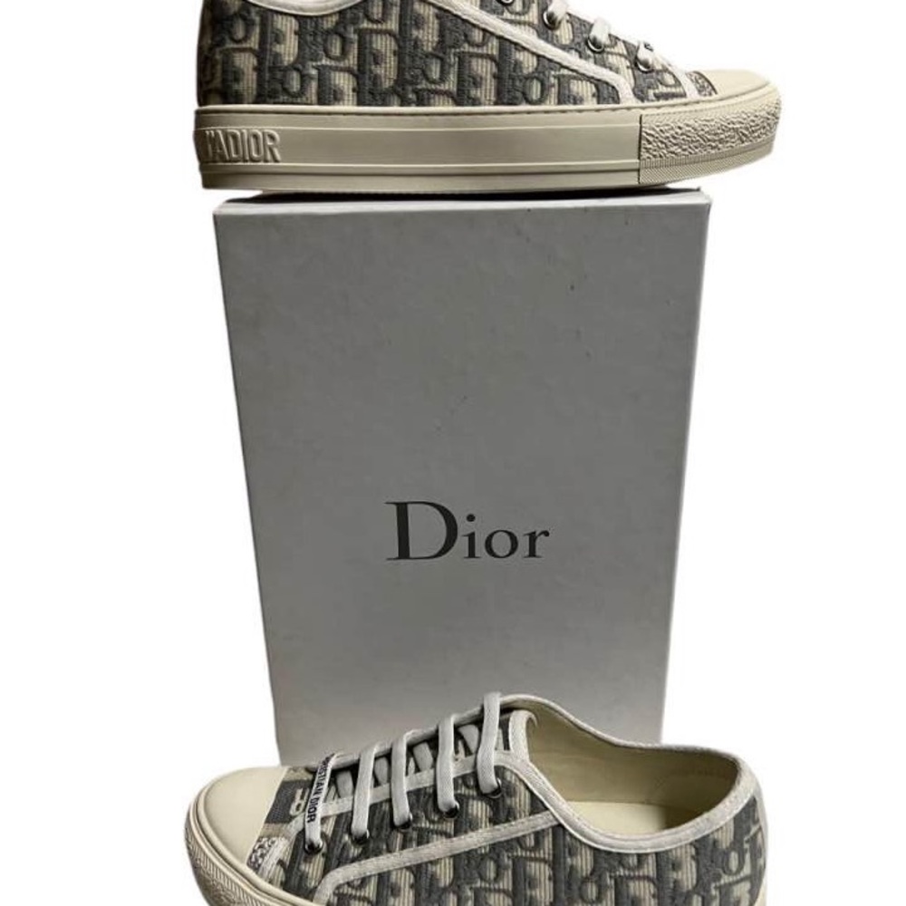 Christian Dior WalkNDior Monogram Sneakers Sz 38